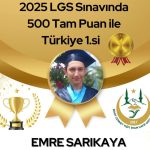 LGS 2025 TÜRKİYE BİRİNCİSİ